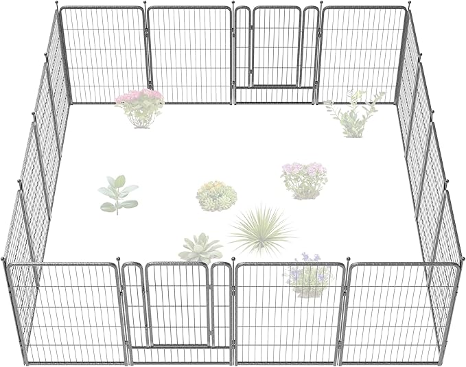 FXW Garden Fence Outdoor for The Yard – 40in x 36.4ft Heavy Duty Metal Animal by FXW