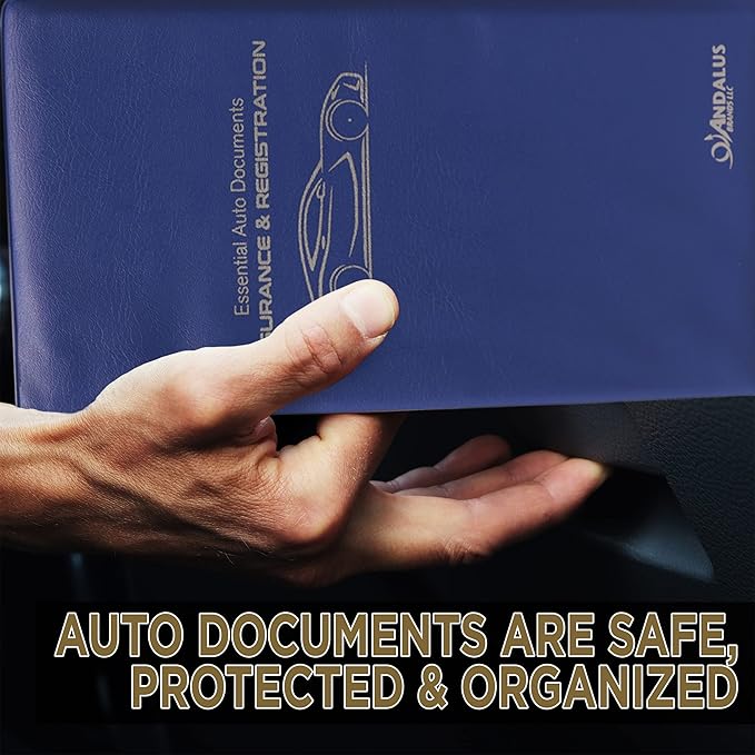 Andalus Auto Registration & Insurance Card Holder Pack of 2, Waterproof - Image 5