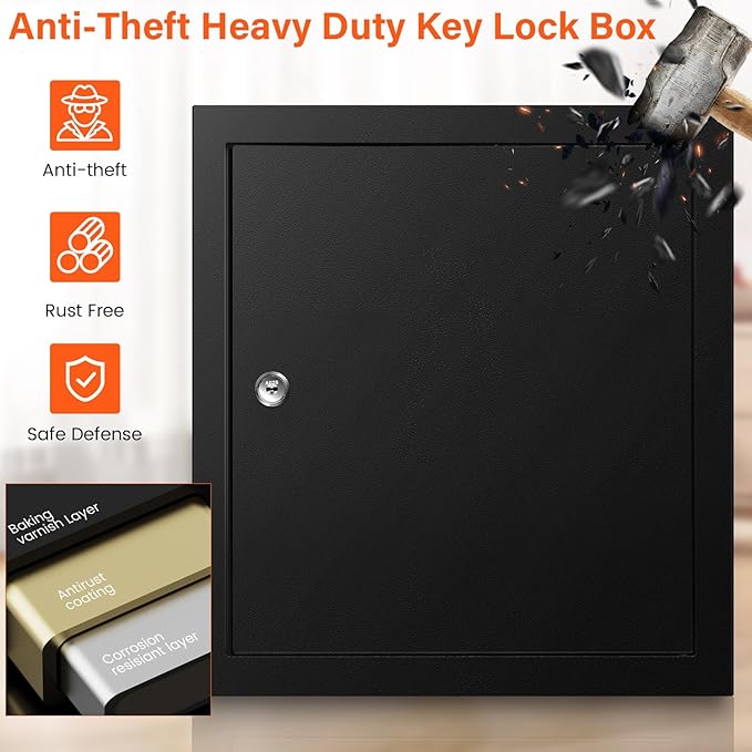 100 Keys Key Cabinet, Anti-Theft Key Lock Box - Image 3