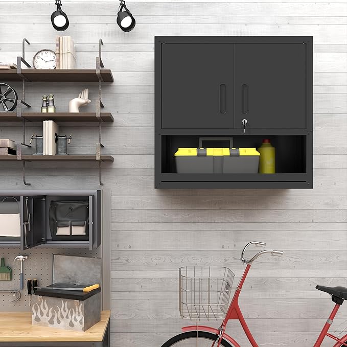 Garage Wall Cabinet Metal Storage Cabinet - Image 2
