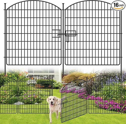 16 Panels No Dig Garden Fence by Unknown