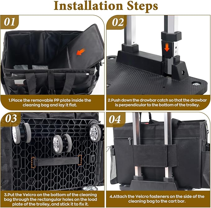 Rolling Cleaning Caddy Bag - Image 7