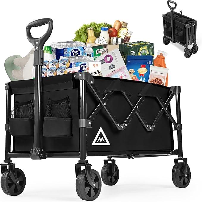 Wagon Cart Shopping Foldable Folding Collapsible by Muarch