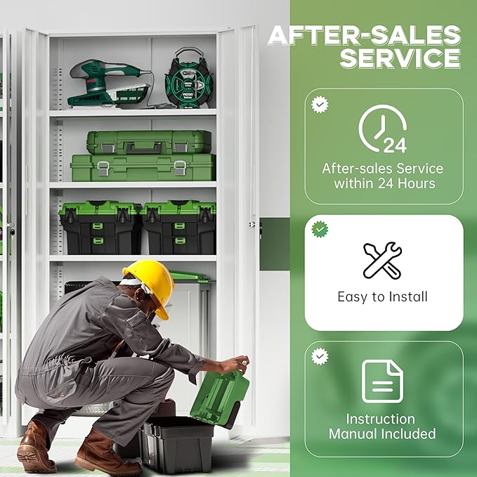 INTERGREAT Metal Storage Cabinet, Storage Locker - Image 6