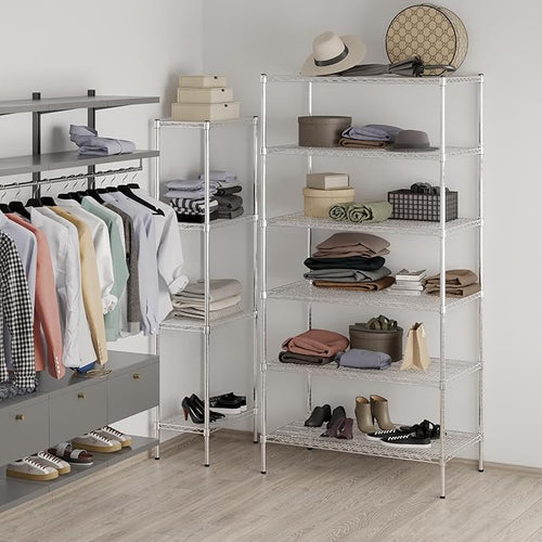 24" Deep x 42" Wide x 86" Height Wire Shelving Kit | 6-Tier | NSF Commercial - Image 2
