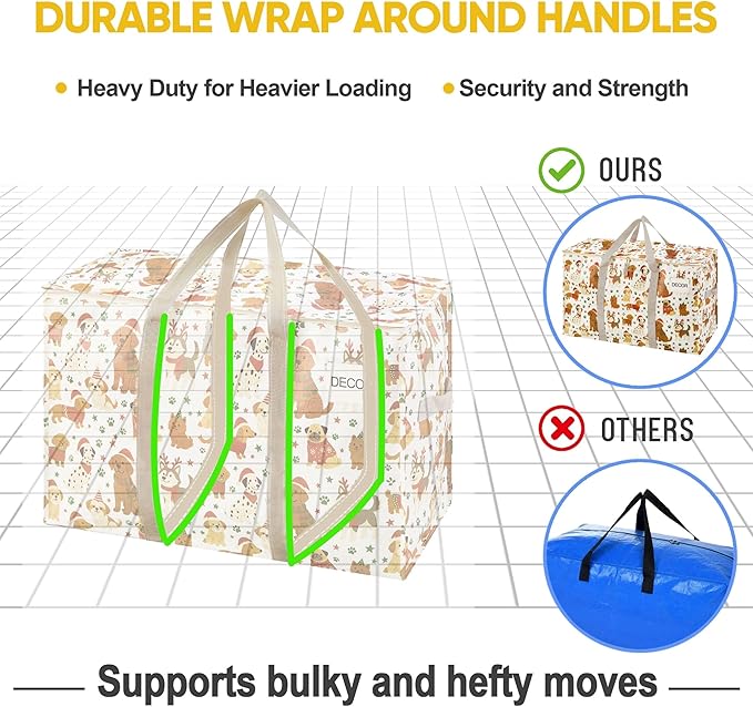 VENO 2 Pack Moving Bags and Large Christmas Storage Bins - Image 5