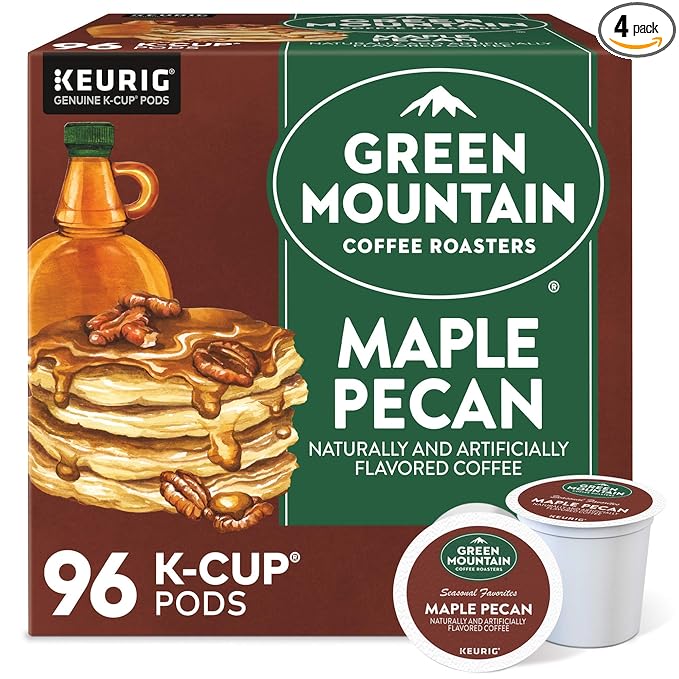 Green Mountain Coffee Roasters Maple Pecan Coffee, Keurig K-Cup Pods, Light by GreenMountainCoffeeRoasters
