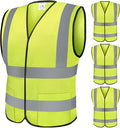 TICONN 2PK/4PK Reflective Safety Vest, High Visibility Vest by TICONN