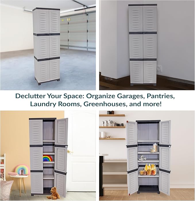 Sunnydaze Lockable Storage Cabinet - Image 5