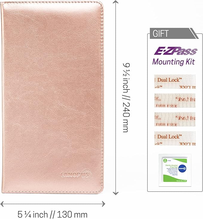CANOPUS Car Registration and Insurance Holder, PU Leather Card Holder, Vehicle - Image 7