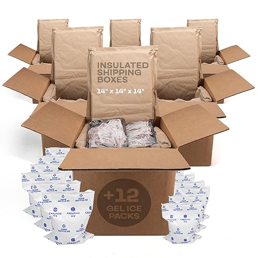 Insulated Thermal Shipping Boxes 14"x14"x14" by IDLPackaging