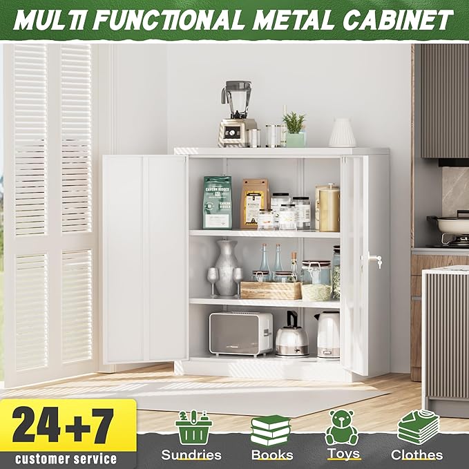 Greenvelly Metal Storage Cabinet - Image 6