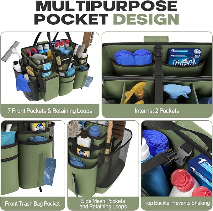 Rolling Cleaning Caddy Bag - Image 3