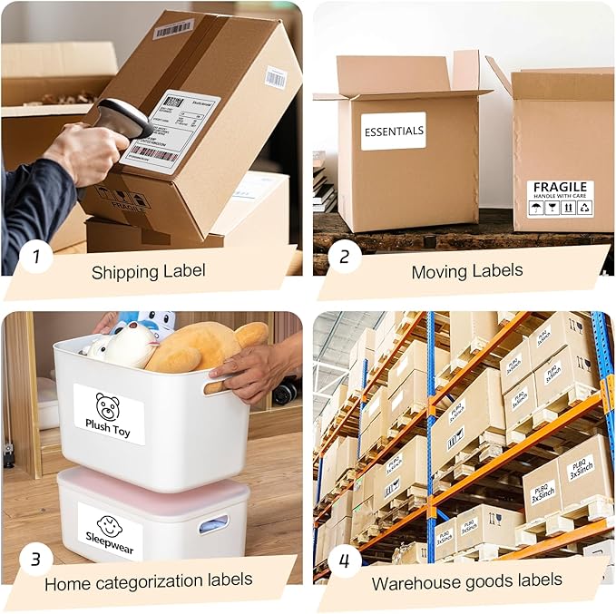 3x5 Inch Thermal Label Stickers, Moving Boxes, Address & Inventory Organization - Image 6