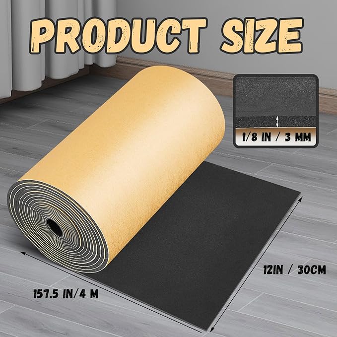 Pangda 1 Piece 157 x 12 x 1/8 Inch Extra Large Marine Foam Roll Closed Cell - Image 2