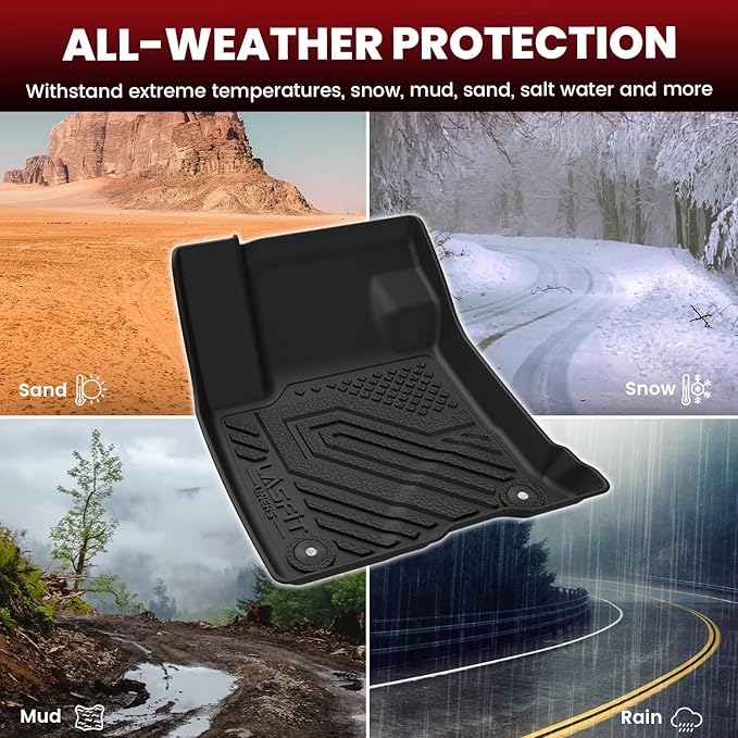 LASFIT Floor Mats for Lincoln Corsair 2020-2025 2026 All Weather Floor Liner - Image 2