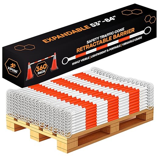 Retractable Barrier for Safety Traffic Cones by XposeSafety