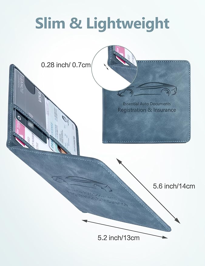 Mymazn Car Registration and Insurance Holder, Car Document Holder - Image 3