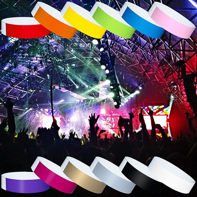 1200 Pcs Plastic Paper Wristbands - Image 5