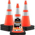 Xpose Safety 28 Inch Orange Traffic Cones Heavy Duty 10lb by XposeSafety