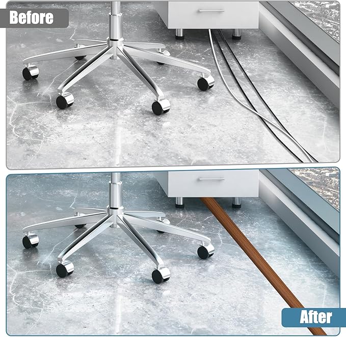 Floor Cord Covers for Wires 20FT Cable Hider Wire Cover Self Adhesive Cord - Image 4