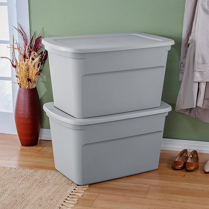 Sterilite 30 Gal Storage Tote, Stackable Bin - Image 7