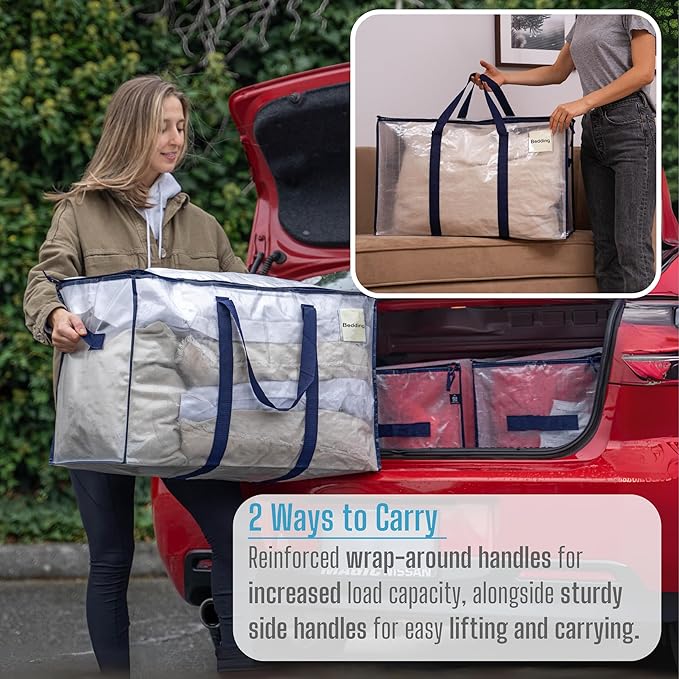 VENO 10 Pack Moving Bags and Large Christmas Storage Bins - Image 7