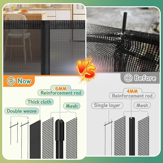 Retractable Baby Gates Extra Wide 150" x 34" Tall, Indoor/Outdoor Retractable - Image 3