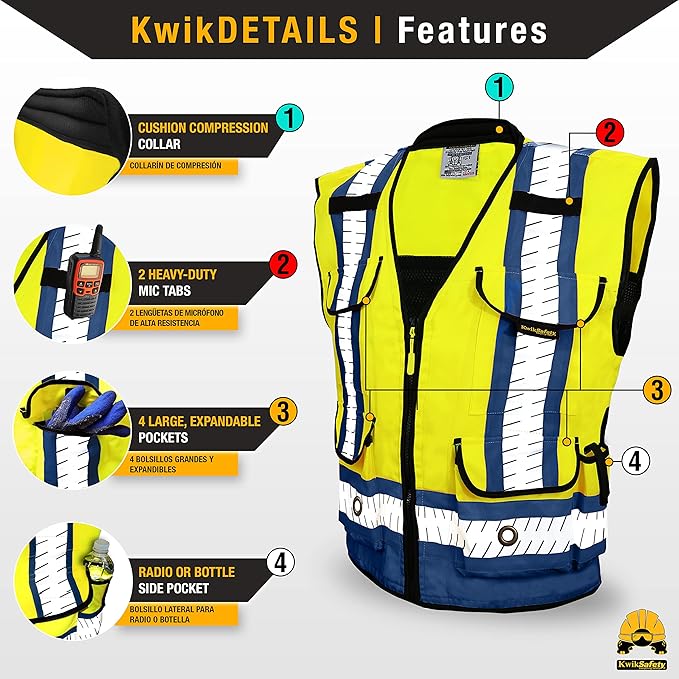 KwikSafety - Charlotte, NC - GODFATHER Safety Vest ANSI OSHA - Image 4