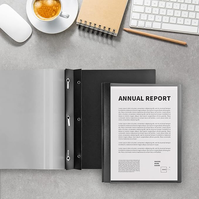 Binditek 30 Pack Clear Front Report Covers - Image 7