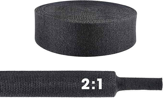2 to 1 Heat Shrink Braided Sleeving 3/4" by Sunnarepoon