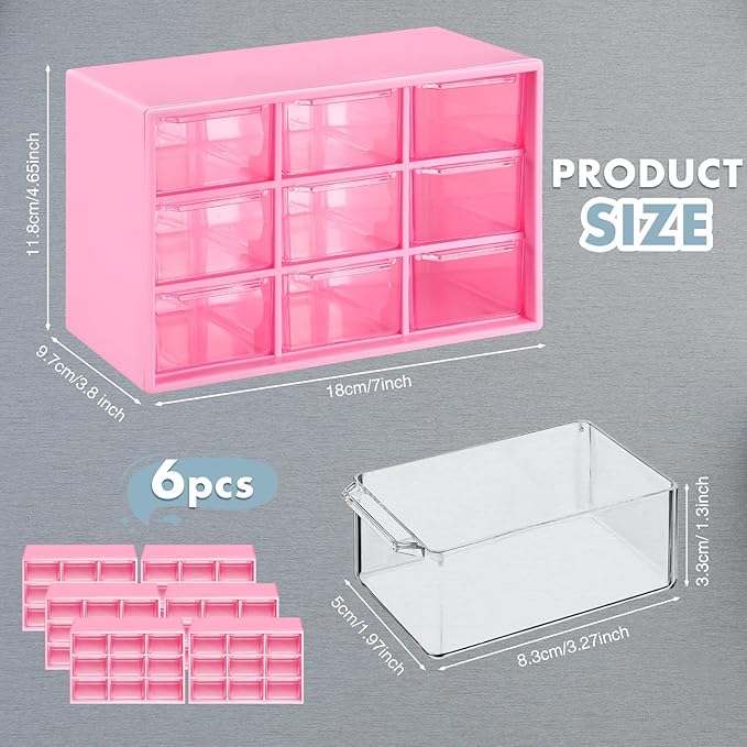Amyhill 6 Pcs Mini Drawer Organizer Small Organizer - Image 2