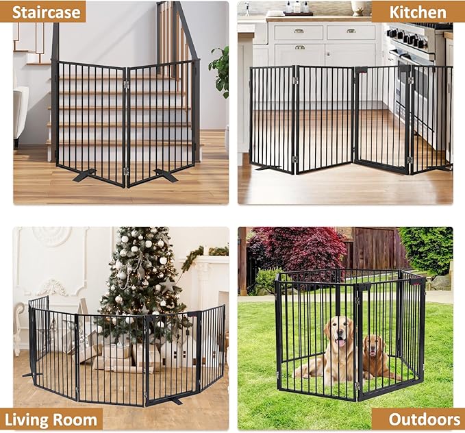 Metal Freestanding Dog Gates - Image 7
