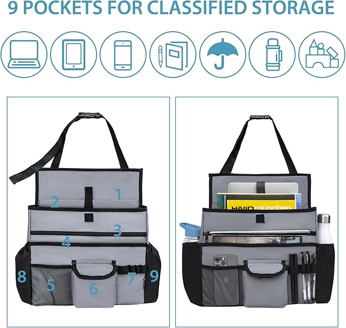 Elantrip Car Front Seat Organizer, Back Seat Storage - Image 3