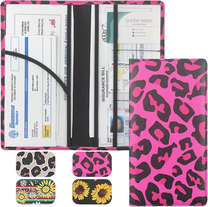 Premium Car Registration & Insurance Card Holder by LumiMokki