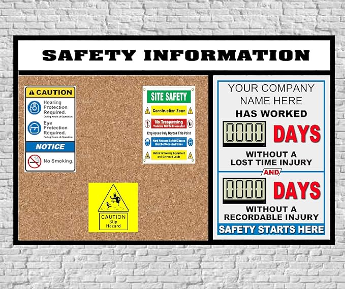 Battery Operated Custom Safety Digital Scoreboard 20" × 28" | Indoor Digital - Image 4
