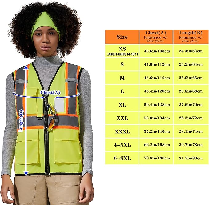 AYKRM Custom Logo Personalised Printed High Visibility Reflective 2 two tone - Image 3
