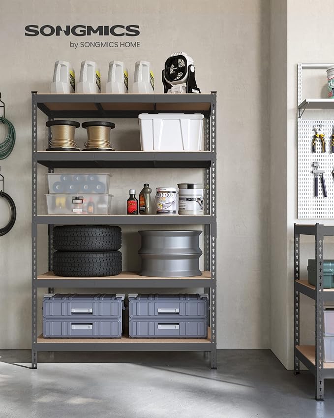 SONGMICS 5-Tier Storage Shelves, Load 2310 lb, Garage Storage, Boltless Assembly - Image 2
