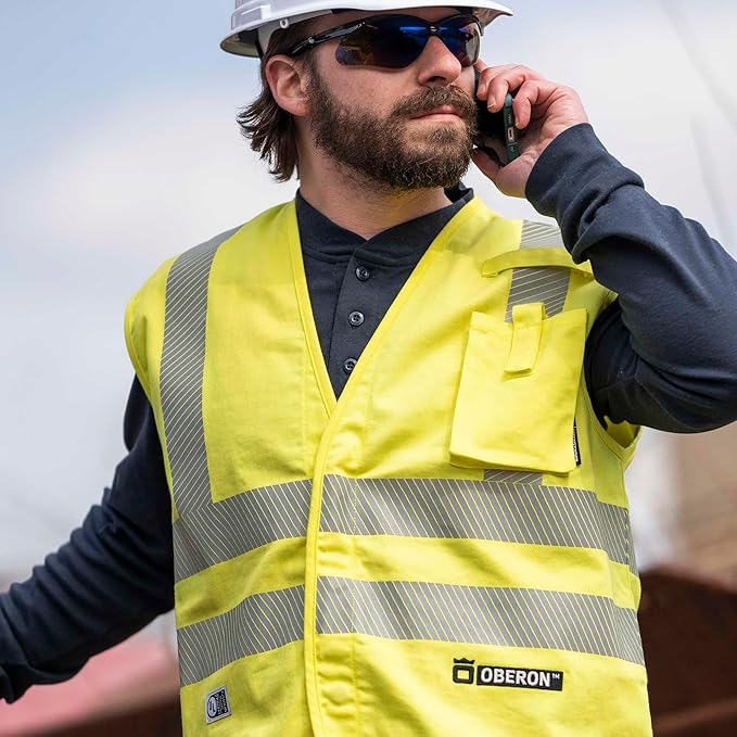 Oberon FR ARC Rated Hi Vis Safety Vest - Image 9