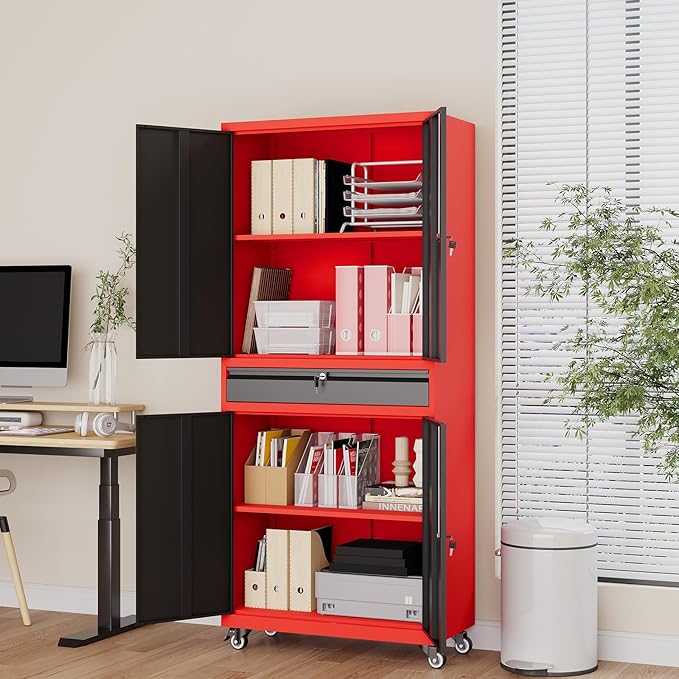 73" Metal Garage Storage Cabinet - Image 8