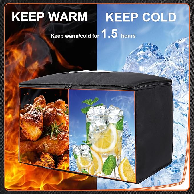 Himal Outdoors Insulated Food Delivery Bag XXXL-23Wx15Hx14D inches Premium - Image 4