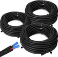 Sasylvia 1/4", 3/8" x 100 Ft Split Wire Loom Tubing Automotive Wire Loom by Sasylvia