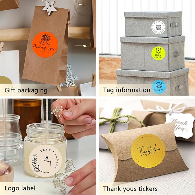 3 X 3 Inch Round Thermal Labels Circle Color Coding Labels Printable Waterproof - Image 6