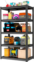 63" H Storage Shelves 2000LBS Metal Shelving Unit 4 Tier Garage Shelving Heavy by PRESTELION