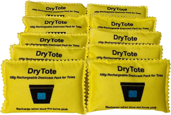 DryTote Rechargeable Desiccant Pack, Ultimate Moisture Absorption, Color Change by DryTote