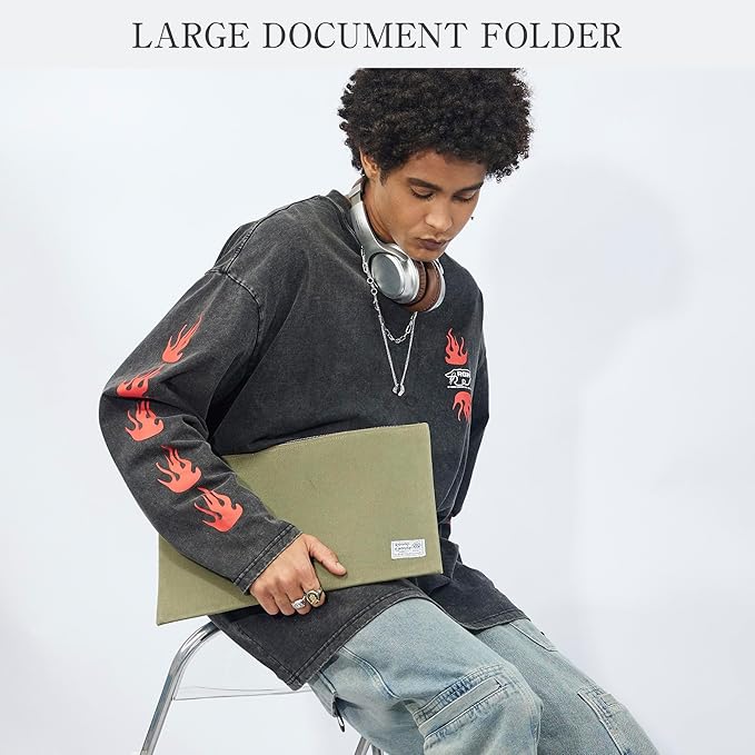 Rough Enough Important Document Storage Bag File Folder Organizer Pouch - Image 9