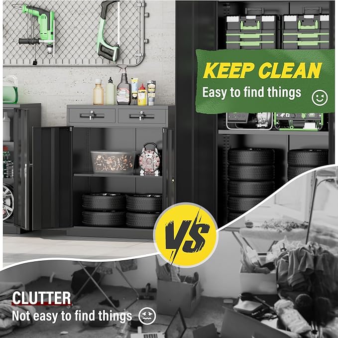 Greenvelly Metal Storage Cabinet - Image 7