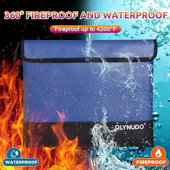 4200℉ Fireproof Bag for Cash, Documents and Valuables - Image 5