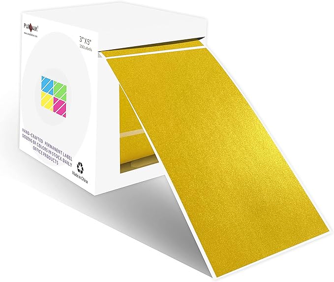 PARLAIM 3 X 5 Inch Rectangle Adhesive Color Coding Stickers, Square Colorful by PARLAIM
