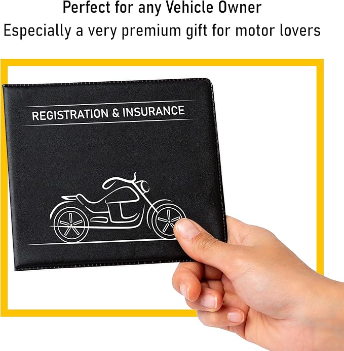 CANOPUS Car Registration and Insurance Holder, Car Document Holder, Vehicle - Image 5